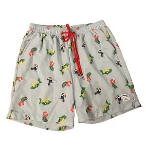 Mosmann Australia ~ Tropical print swim shorts ~ size Small